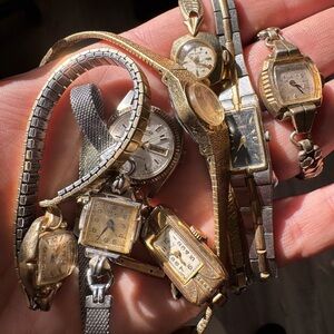 Women’s Vintage Watches - as-is, untested, some gold filled. Seiko Bulova Wyler